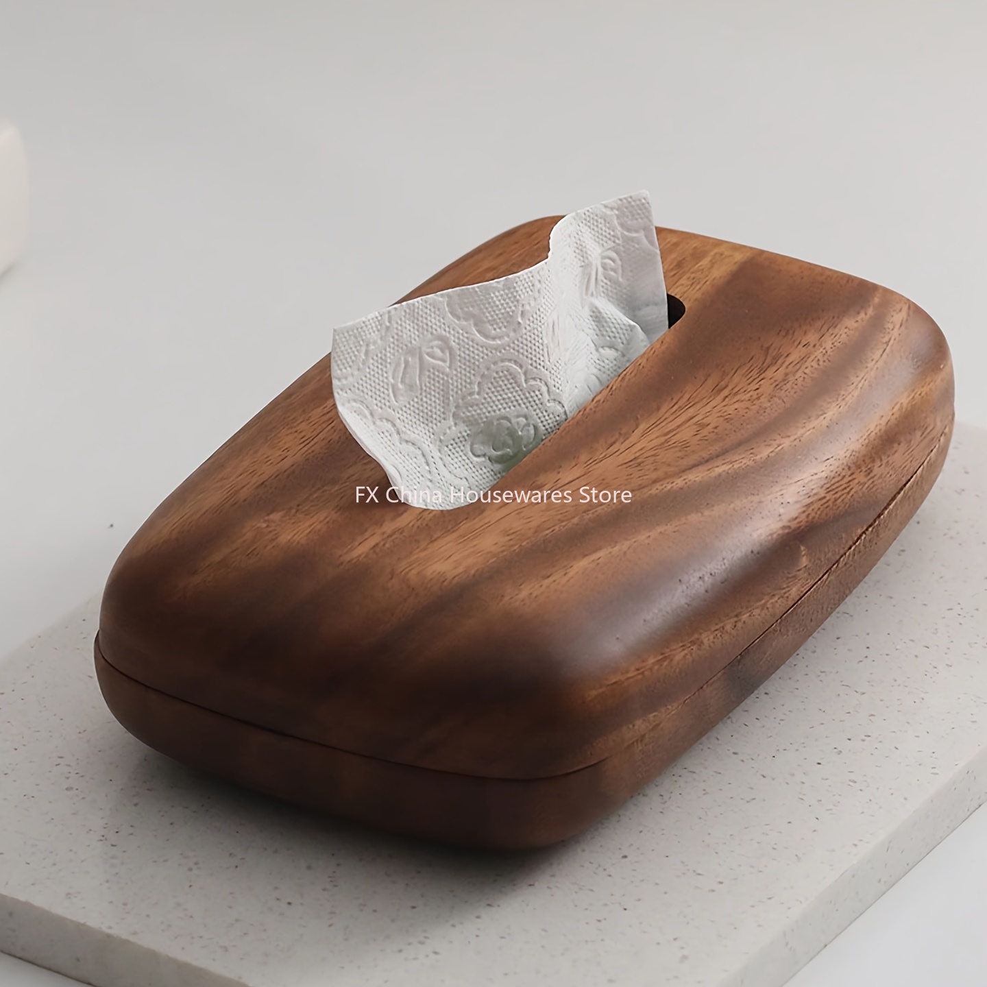 Walnut Wood Tissue Box Cover H - Agar Tissue Culture incelemesi ve fiyatı