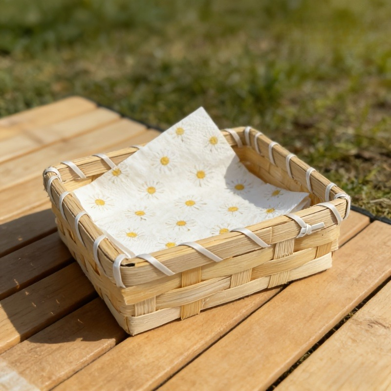 Handwoven Bamboo Napkin Basket - Agar Tissue Culture incelemesi ve fiyatı