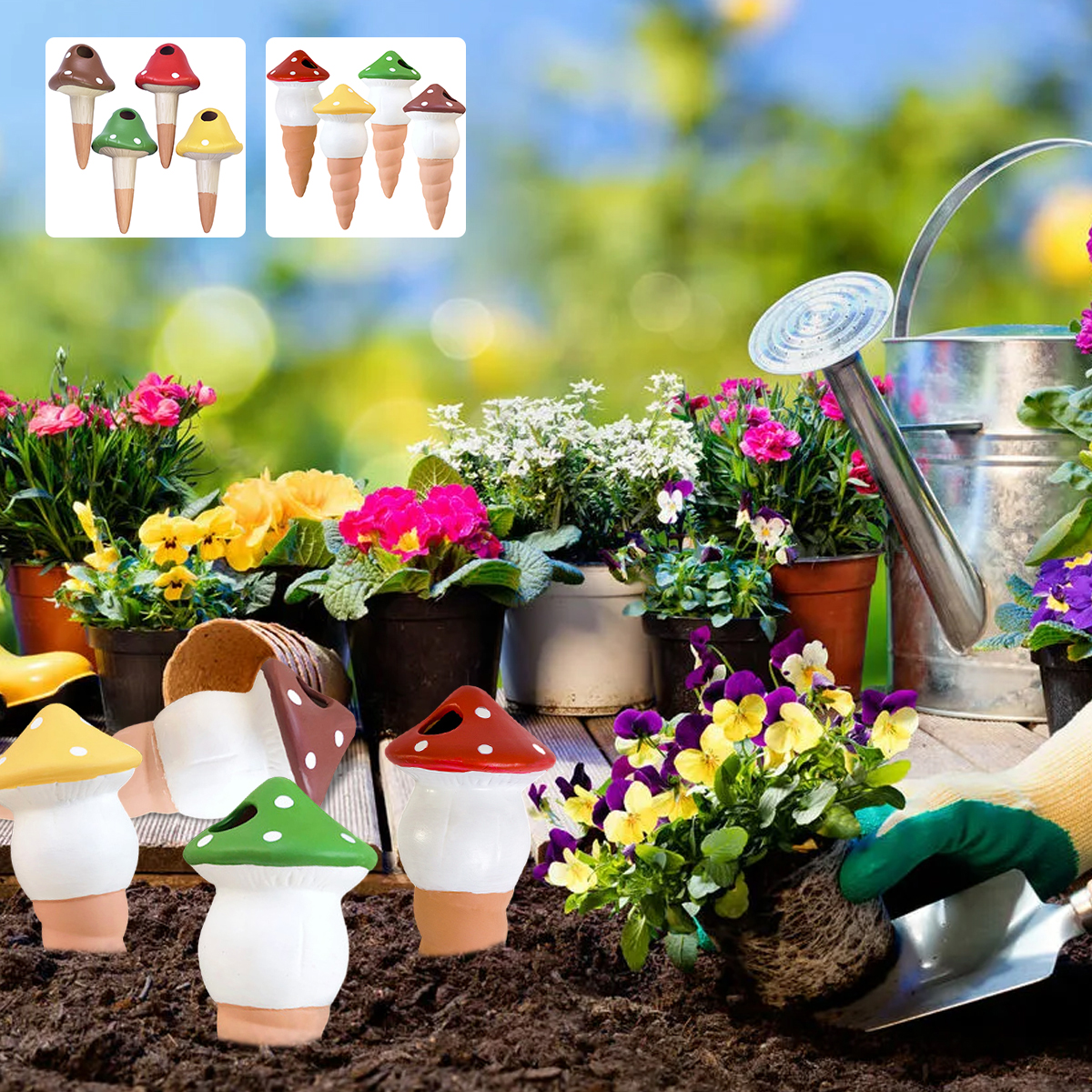 4Pcs Self-Watering Spikes Dive - Self Watering Insert incelemesi ve fiyatı